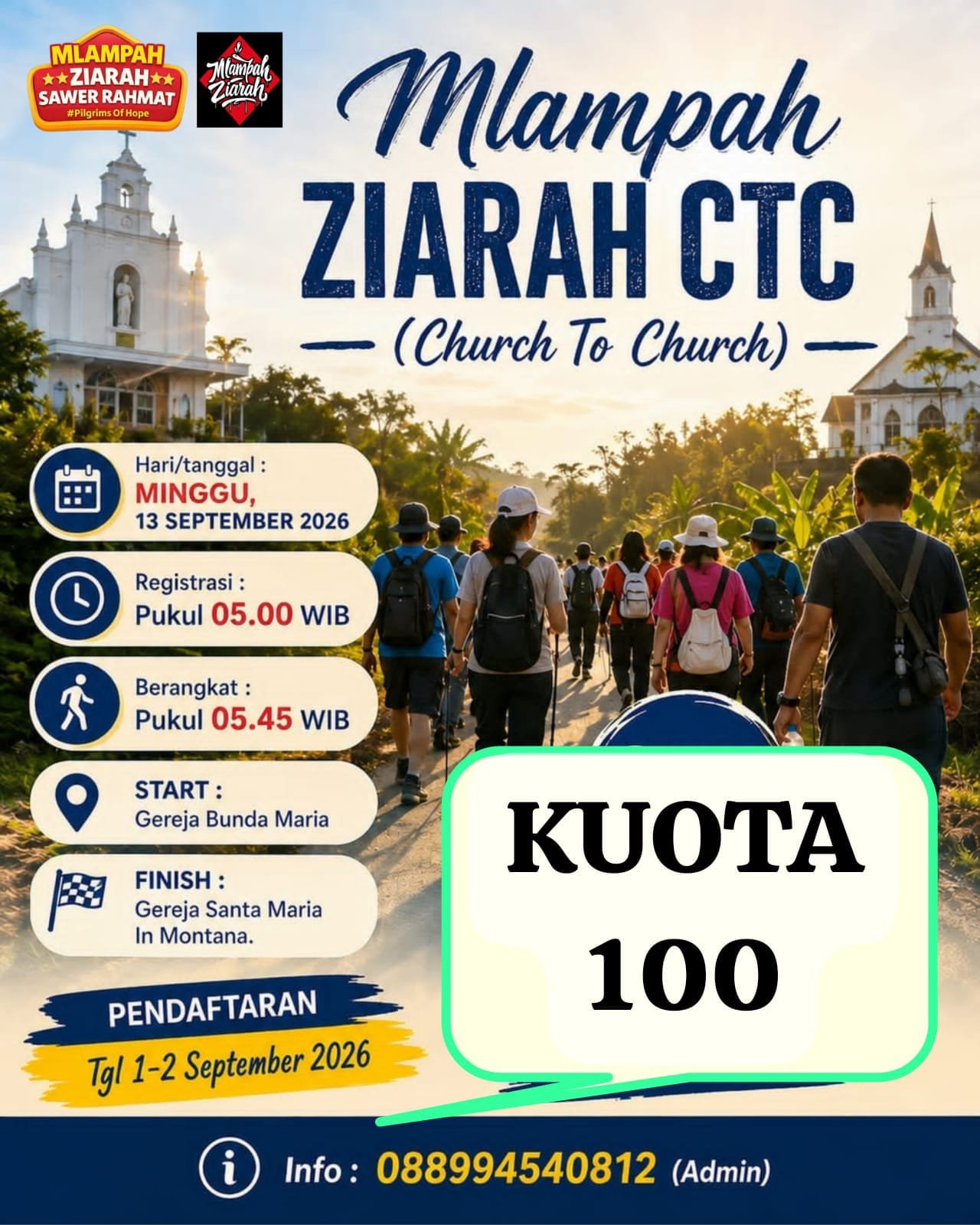 Mlampah Ziarah CTC (Church To Church)